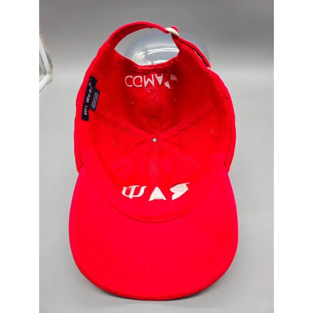 BAY Embroidered Hat Adjustable Strap‎ Back Cap 100% Cotton Red Baseball Hit Wear